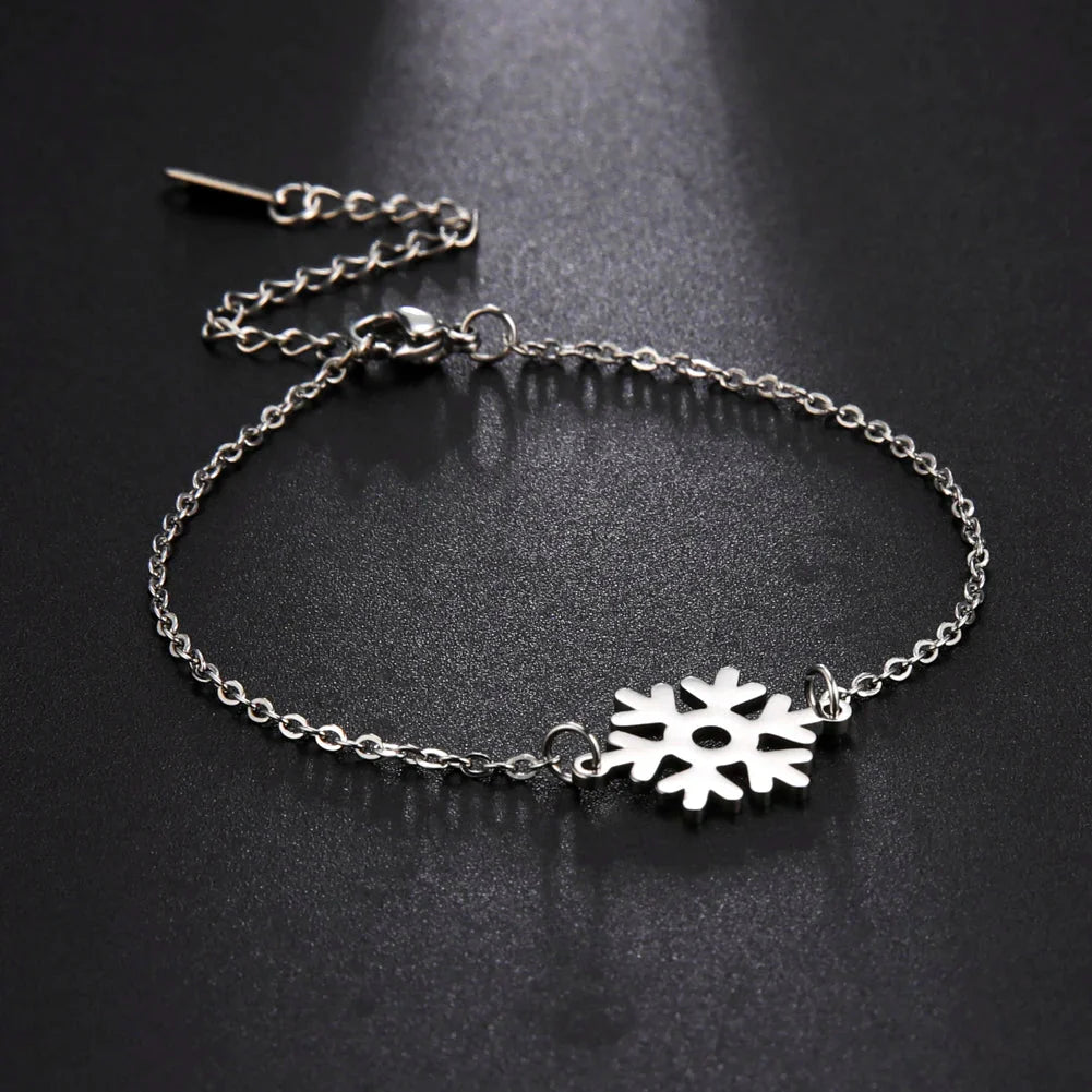 Silver Snowflake Bracelet