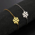 Gold Snowflake Bracelet