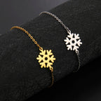 Gold Snowflake Bracelet