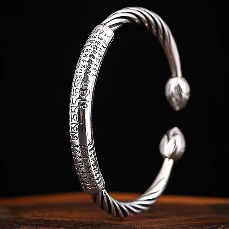 Buddhist Lotus Flower ID Bracelet