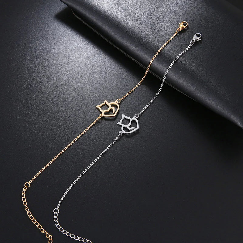 Cat Heart ID Bracelet