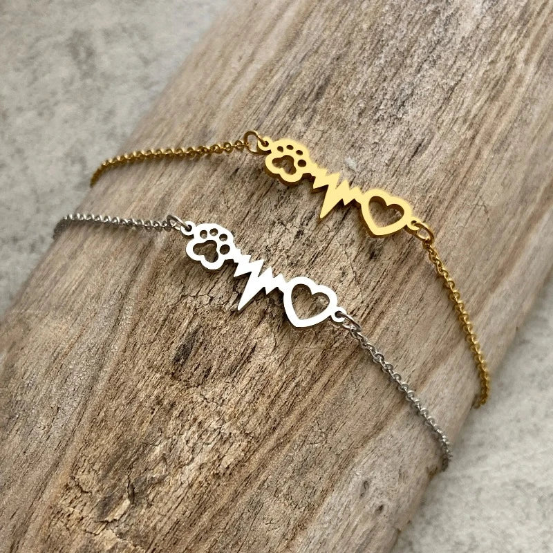 Heart Paw ID Bracelet