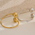 Gold Drop Water Charm ID Bracelet