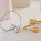 Silver Drop Water Charm ID Bracelet