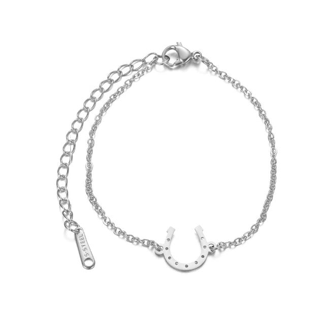 Bracelet / Horseshoe Lucky Horseshoe Charm Silver