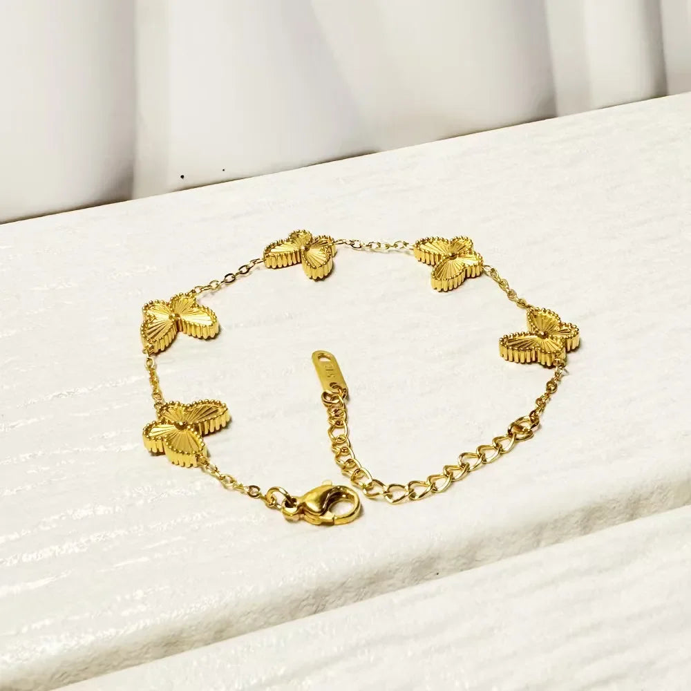 4-petal Flower ID Bracelet