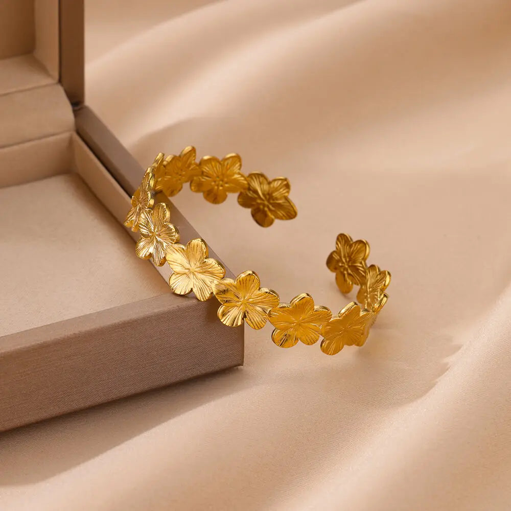 Five-Petal Flower ID Bracelet