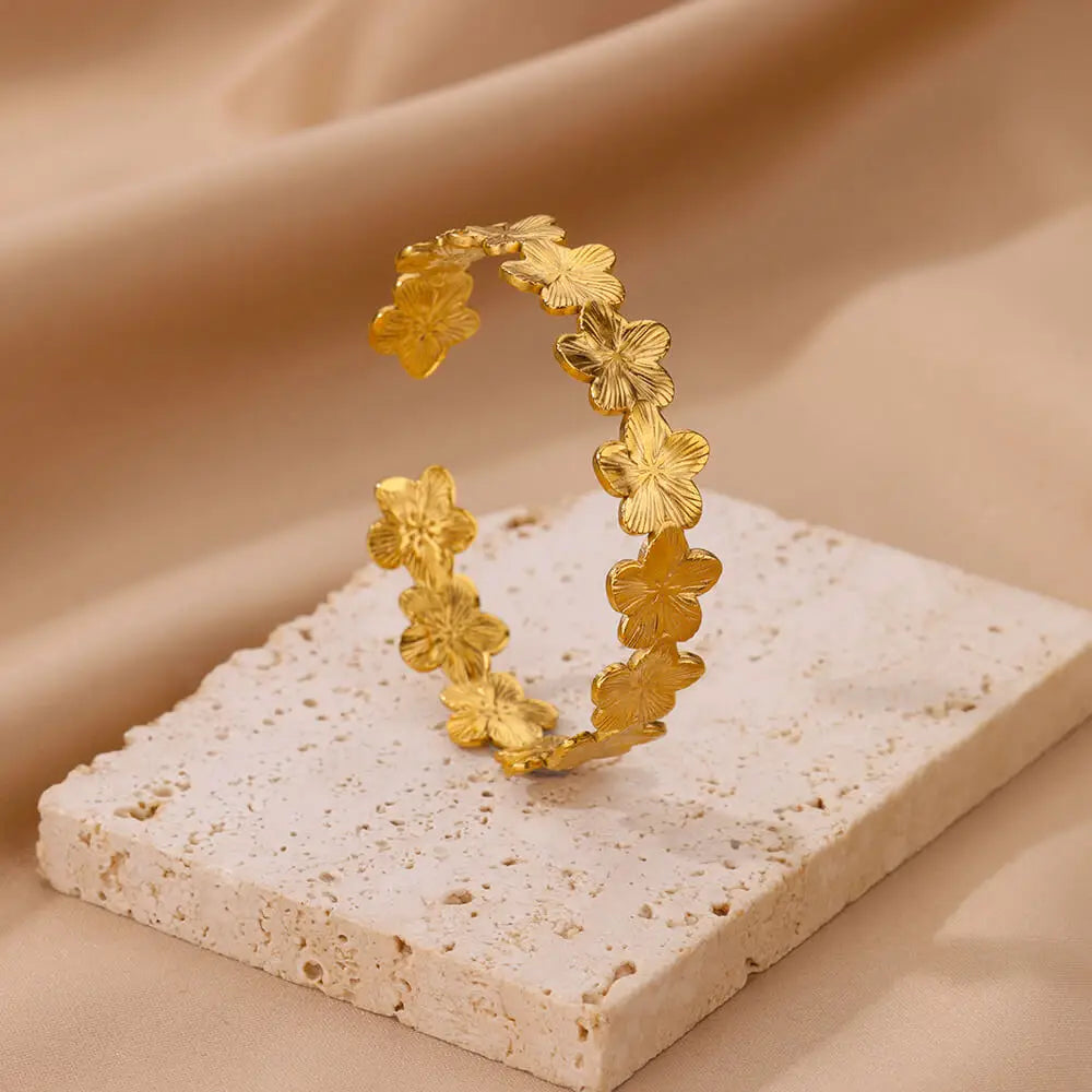 Five-Petal Flower ID Bracelet