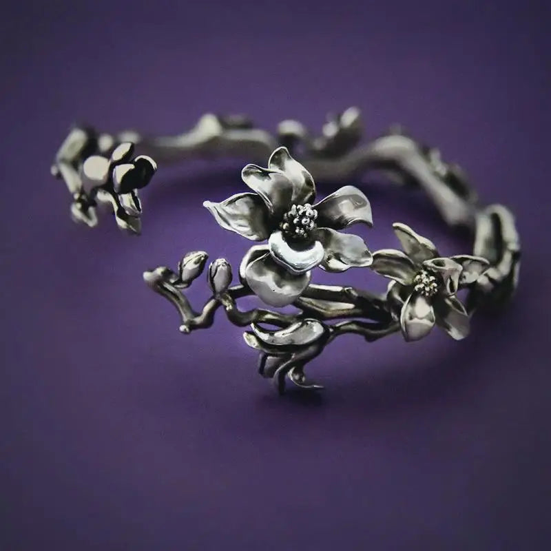 Magnolia Flower ID Bracelet