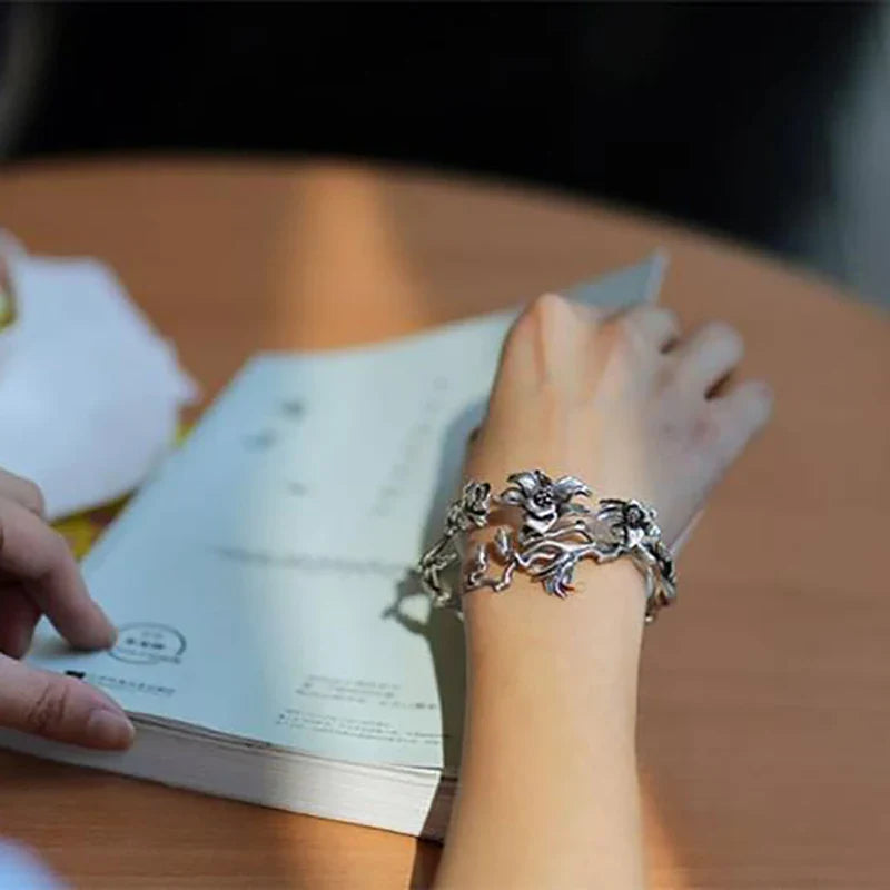 Magnolia Flower ID Bracelet