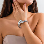 Silver Water Drop ID Bracelet