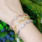 Water Drop Bracelet in Gold Zircon