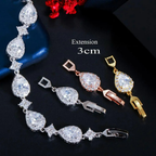 Water Drop Bracelet in Zircon