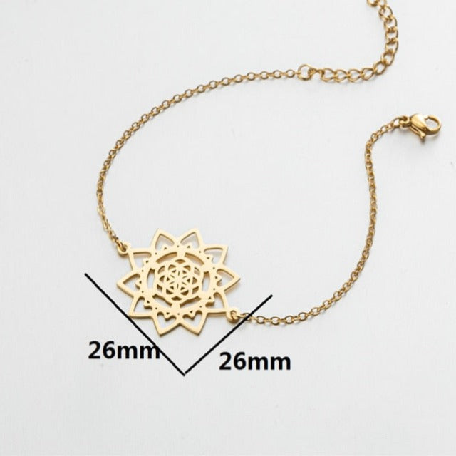 Life Flower Mandala Bracelet Dawapara Woman