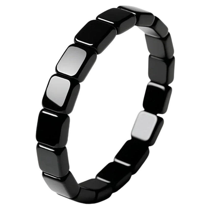 Eclipse hematite bracelet