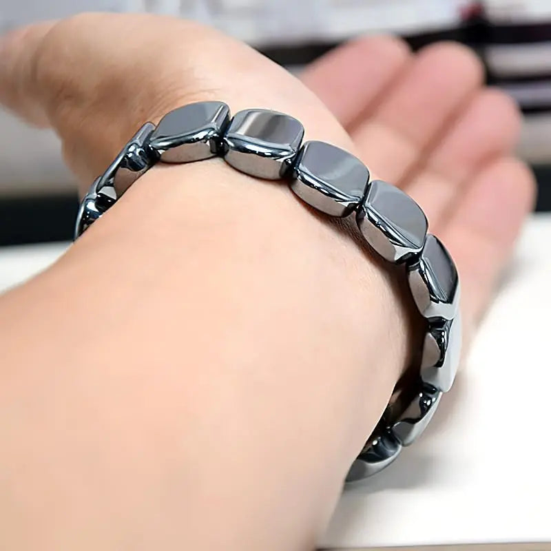 Eclipse hematite bracelet