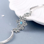 Winter Snowflake Chain Bracelet for Women Silver
