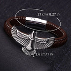 Men's Brown Eagle Bracelet