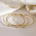 Minimalist initial bracelet a