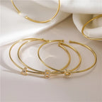 Minimalist initial bracelet a