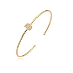 Minimalist initial bracelet b