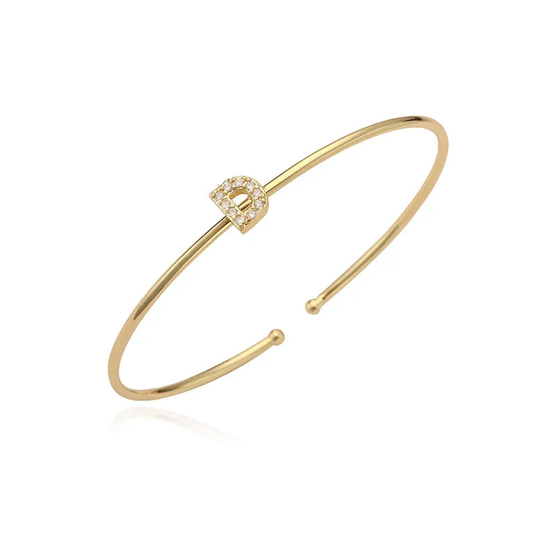 Minimalist initial bracelet d