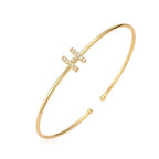 Minimalist initial bracelet h