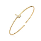 Minimalist initial bracelet l