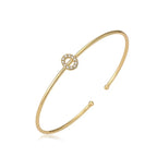 Minimalist initial bracelet o