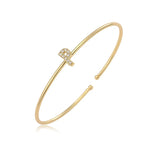 Minimalist initial bracelet p