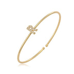 Minimalist initial bracelet r