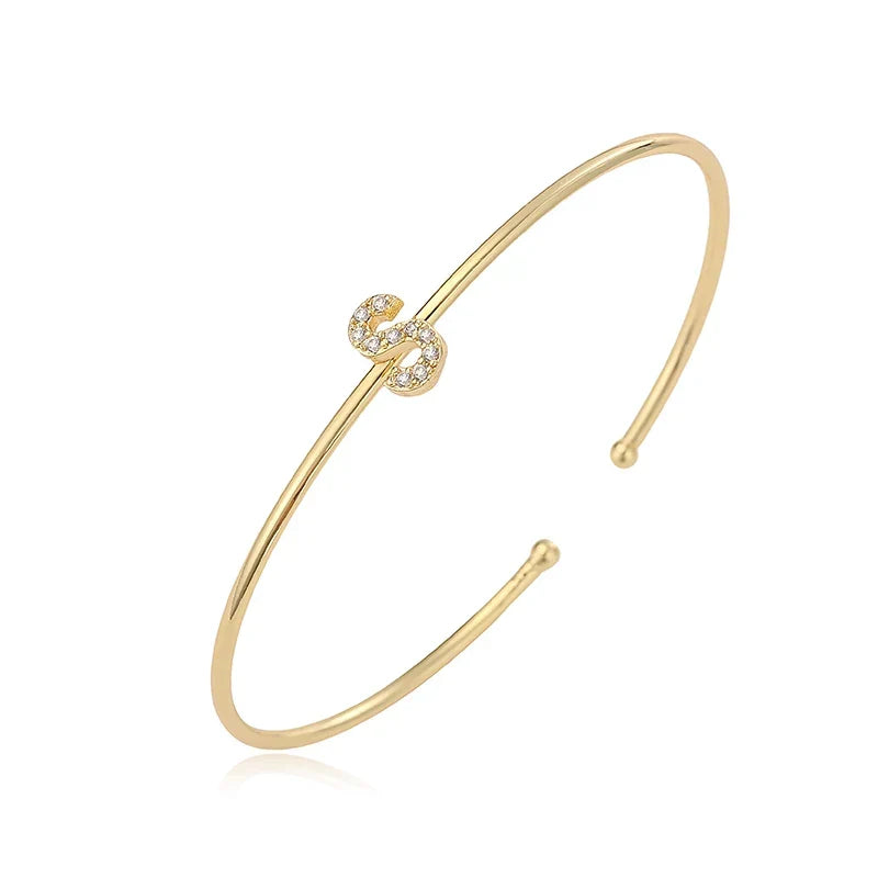 Minimalist initial bracelet s