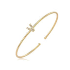 Minimalist initial bracelet v