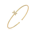 Minimalist initial bracelet x