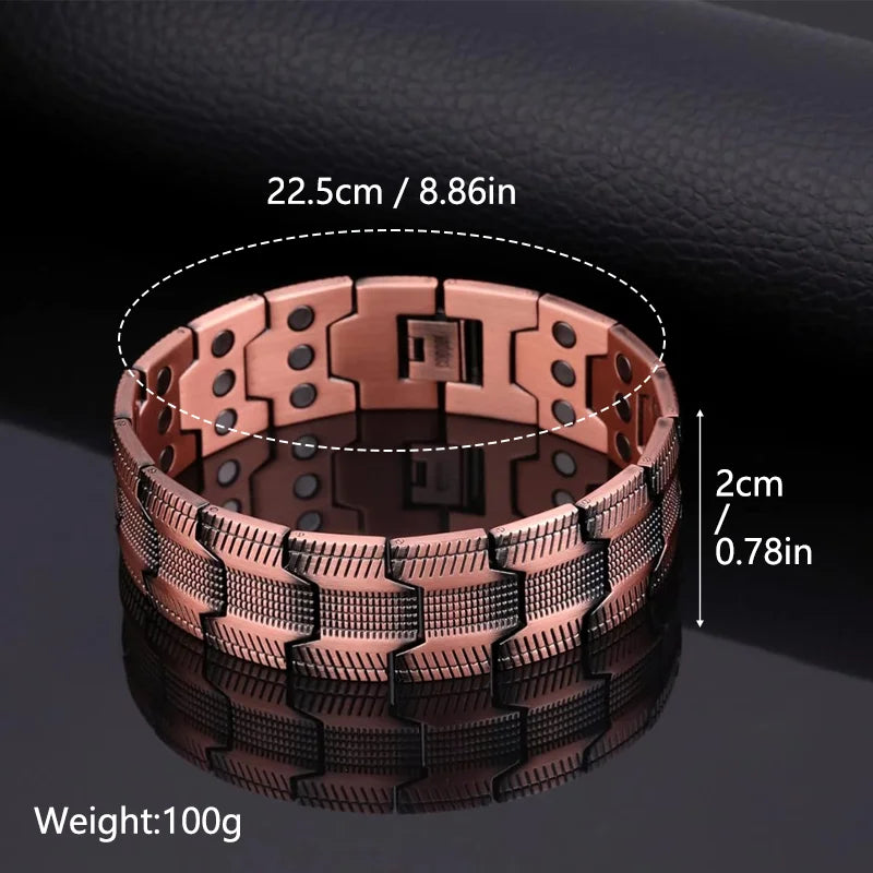 Magnetic copper bracelet