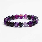 Amethyst Mala Bracelet for Men