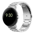 Tempered Steel Watch Strap Smartwatch Google Pixel Watch 1 & 2 silver