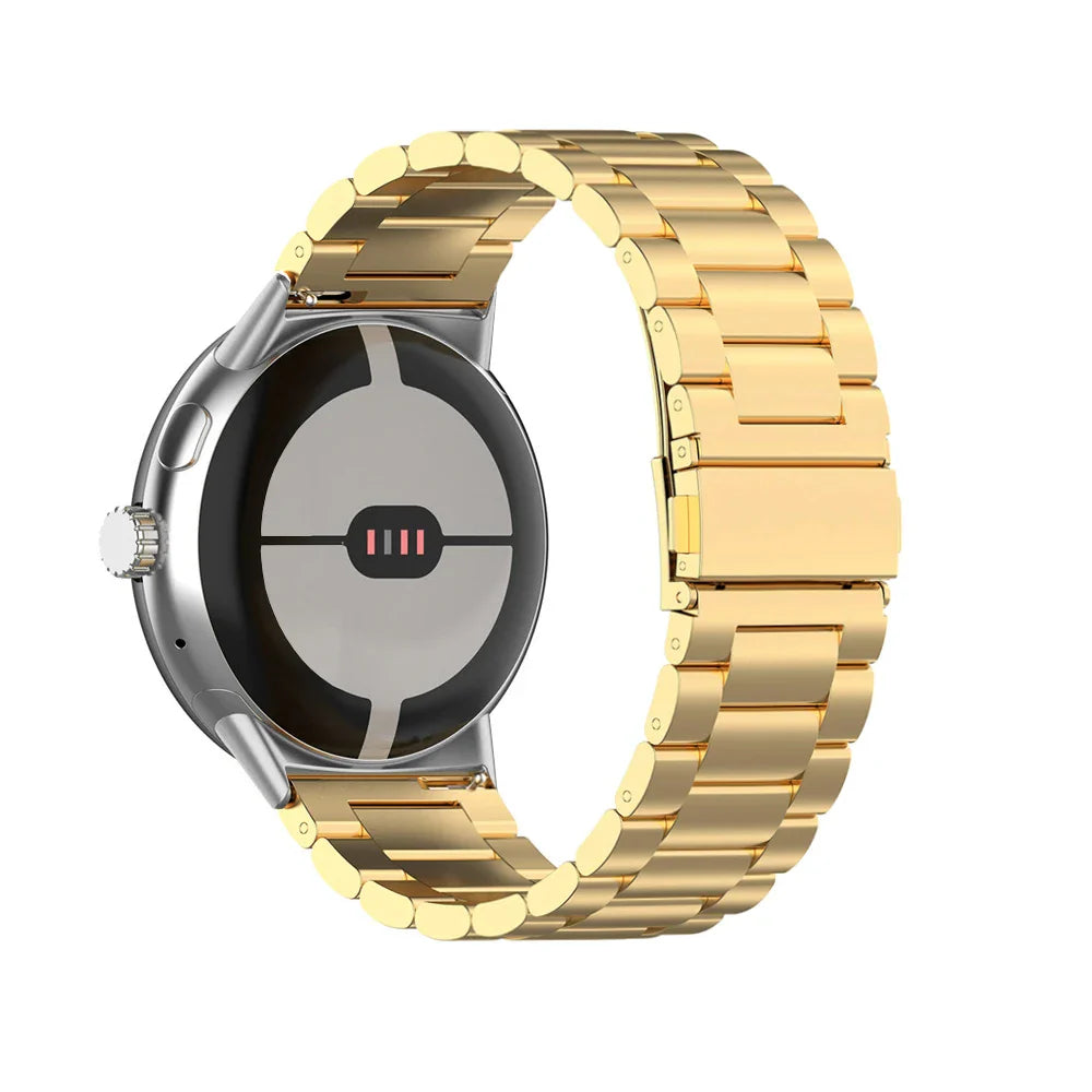 Tempered Steel Watch Strap Smartwatch Google Pixel Watch 1 & 2 gold