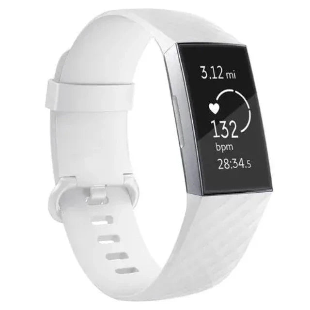 Fitbit Charge 3 & Charge 4 Watch Strap white
