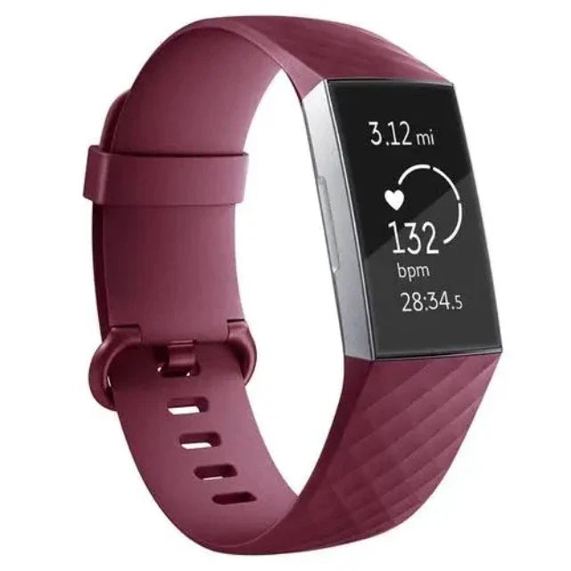 Fitbit Charge 3 & Charge 4 Watch Strap burgundy