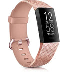 Fitbit Charge 3 & Charge 4 Watch Strap rose gold glitter