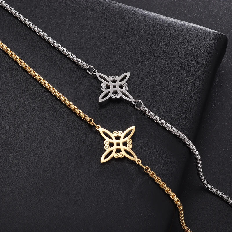 Witch's Knot Bracelet Gold or Silver