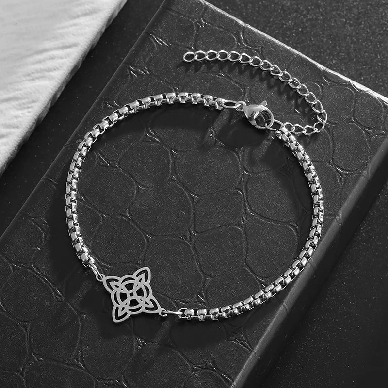 Silver Witch Knot Bracelet