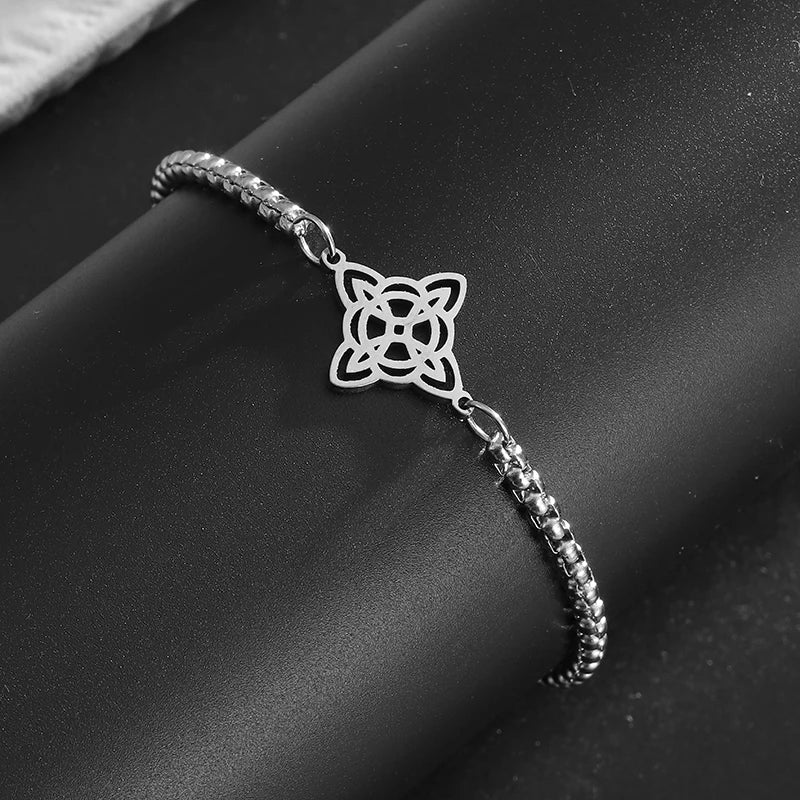 Silver Witch Knot Bracelet