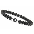 Black initial bracelet a