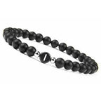 Black initial bracelet i