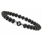 Black initial bracelet v