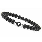 Black initial bracelet y