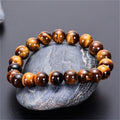 Tiger Eye Chain Bracelet Men Women Protection against Negative Energies, Relaxation, Stress Reduction