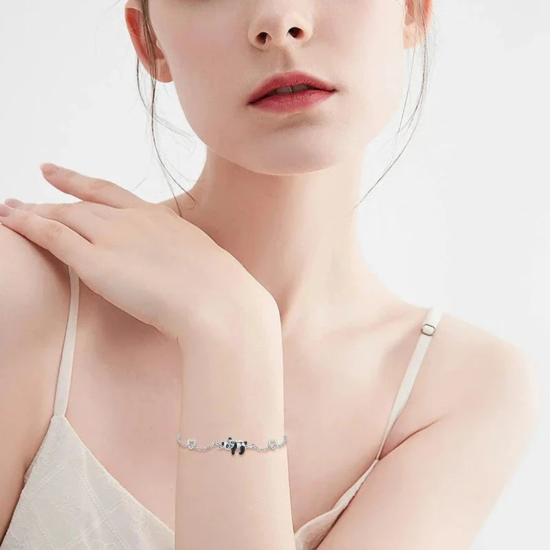 Silver Panda Bracelet